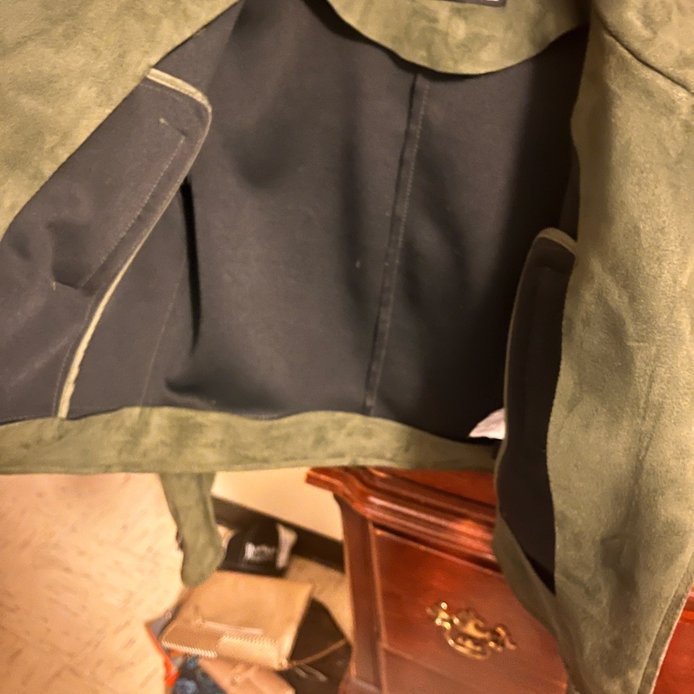 Zara Basic Outerwear Suede Jacket - image 5